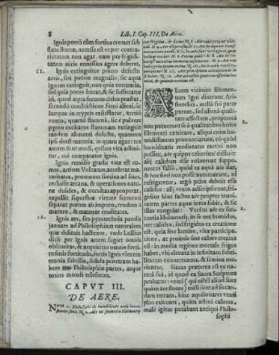 Caput III. De Aere.