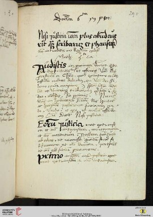 Dominica 6ta post penthecosten [Predigttext, Mt 5,20]