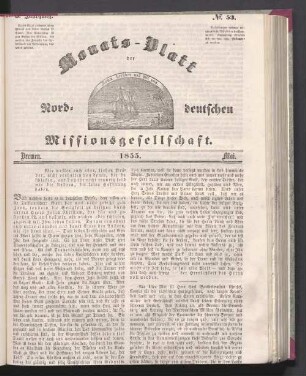 5. Jahrgang. N°. 53. Bremen. 1855. Mai