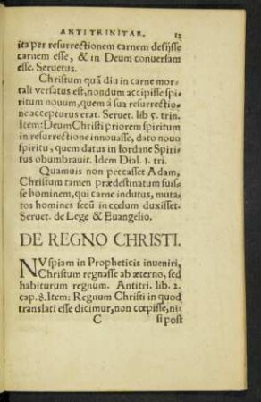De Regno Christi.