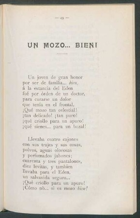Un mozo... bien!
