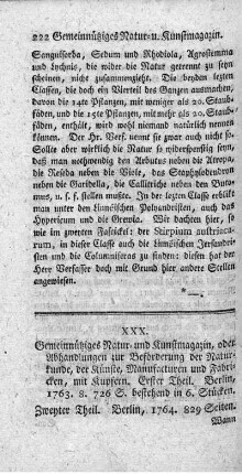 XXX. Gemeinnütziges Natur- und Kunstmagazin. T.1.2.
