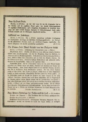 Die Donau=Insel Malak Kalafat von den Bulgaren besetzt.