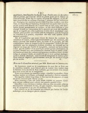 Note sur le Caméléon minéral