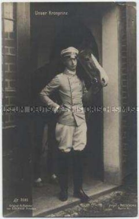 Kronprinz Wilhelm im Pferdestall