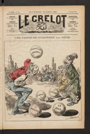 Une partie de cochonnet, par Pépin