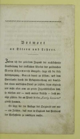 Vorwort an Eltern und Lehrer