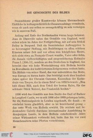 Die Geschichte des Bildes