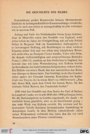 Die Geschichte des Bildes