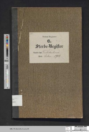 Sterberegister Güldendorf 1902