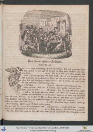 Das Kannengießer-Stübchen. Erster Abend.