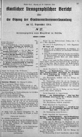 No. 27, 10.09.1914