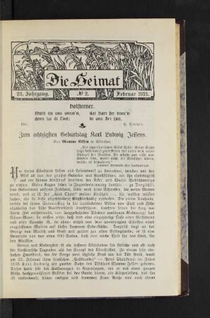 No 2. Februar 1913.