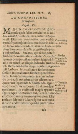 De Compositione et divisione. Caput VI.