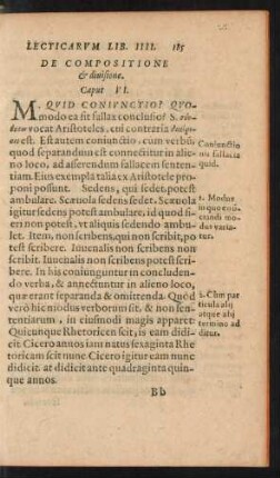 De Compositione et divisione. Caput VI.