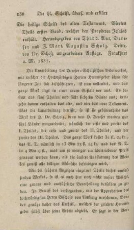 136-137 [Rezension] Die heilige Schrift des alten Testaments