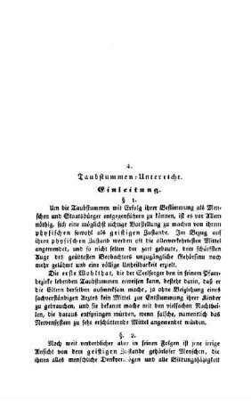 Taubstummen-Unterricht : Einleitung