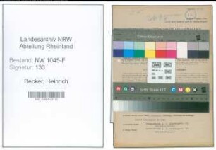 Entnazifizierung Heinrich Becker , geb. 29.04.1903 (Steuerberater)