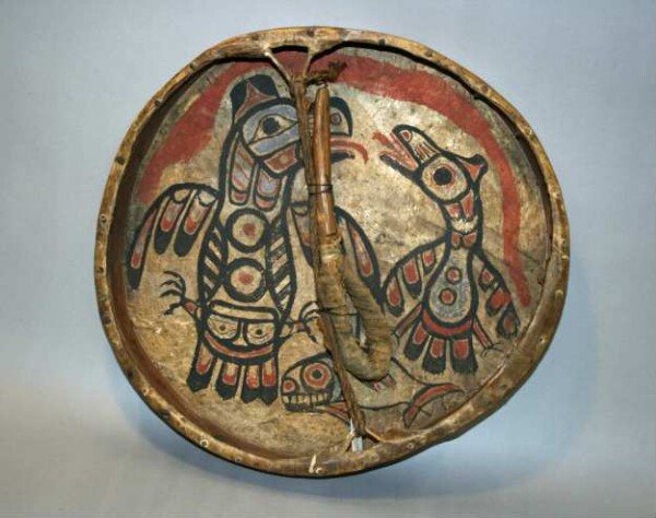 Shaman drum with mallet