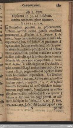Ad L.CLVI. Ulpianus lib. 70. ad Edictum