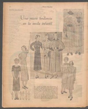 Una nueva tendencia en la moda infantil [Dibujos] : Para la mujer