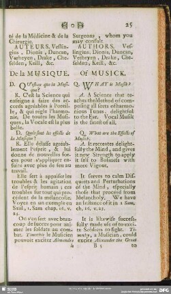 De la Musique