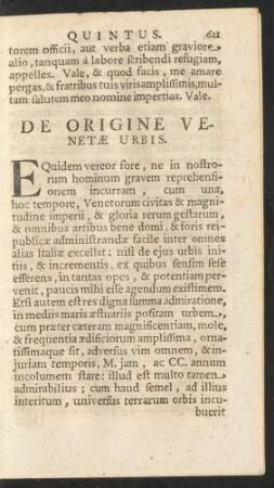 De Origine Venetae Urbis.