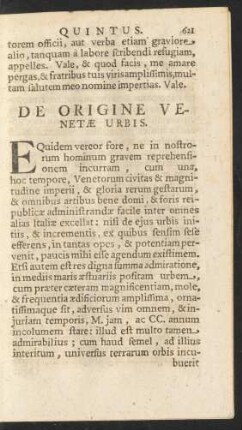 De Origine Venetae Urbis.