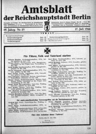 1944,23: Nr. 23, 27. Juli 1944