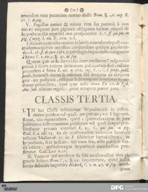 Classis Tertia.