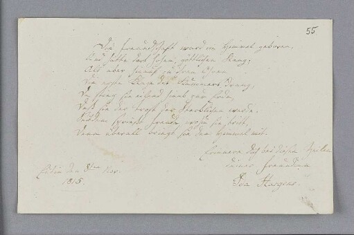 Ida Hargens. – Eutin, 08.11.1815