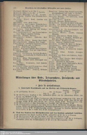 Mitteilungen über Post-, Telegrafen-, Fernsprech- und Eisenbahnwesen
