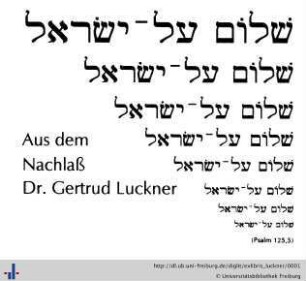 [Provenienz]: Luckner, Gertrud