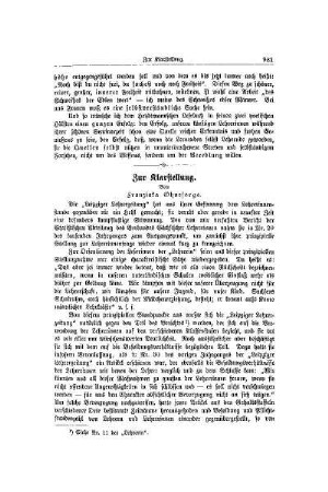 Zur Klarstellung