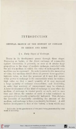 Introduction. General Sketch of the History of Coinage in Greece and Rome