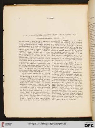Chapter III: Further account of burials found undisturbed