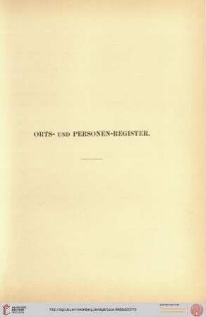 Orts- und Personenregister