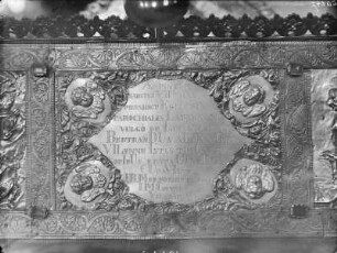 Schrein des Sankt Symmetrius — Inschriftenfeld