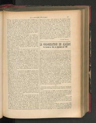 La Colonisation En Algérie.