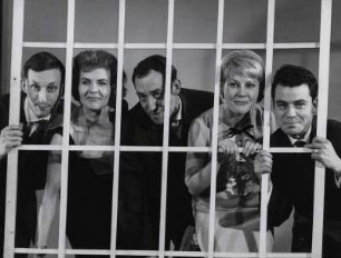 Nicht auf den Mond gefallen: Wilfried Herbst, Ev Michalski, Dieter Hallervorden, Rotraud Schindler, Wolfgang Wagner