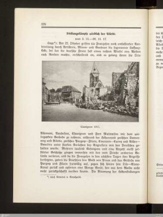 Stellungskämpfe nördlich der Ailette