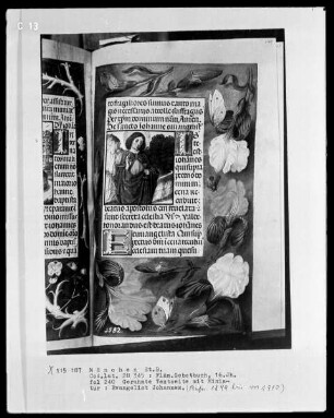 Flämisches Gebetbuch — Der Evangelist Johannes, Folio 240recto