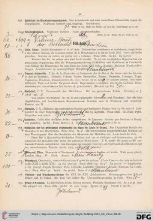 Bücher, Stiche (Nr. 700-780)