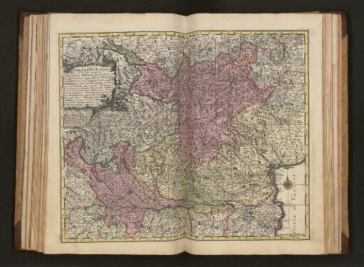 Tabula Geographica in qua integri Ducatus Mediolanensis et Mantuanus; item Ditio Veneta et Comitatus Tyrolensis, cum Episcopatibus Tridentino et Brixensi, atque Superiorib[us] Provinciis Austriacis eo pertinentib[us] accurata delineatione exhibent : ita ut versus Meridiem finitimorum Statuum Italicorum Portiones; versus Occide[n]tem Pedemontii pars et Rhaetiæ Septentrione[m] versus Sueviae, et Bavariae confinia, et versus Orientem Archiepiscopatus Salisburgensis et Carniolae termini una oculis subjiciantur
