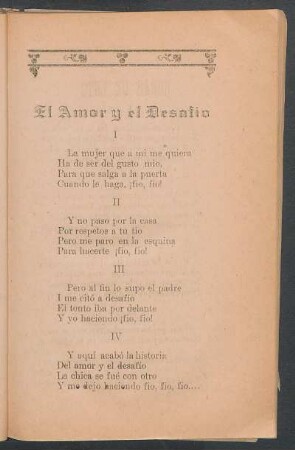 El amor y el desafío