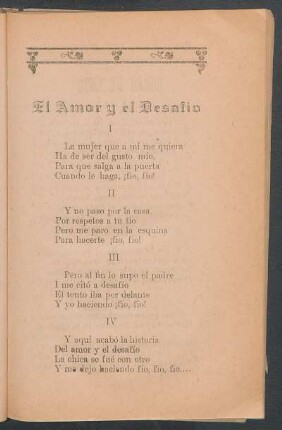 El amor y el desafío