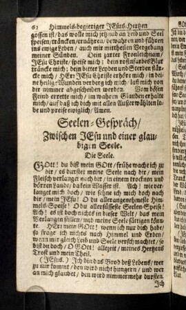 62-73, Seelen-Gespraech ...