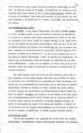 24, Características del Latín