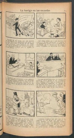 La huelga en las escuelas - [Cómic]