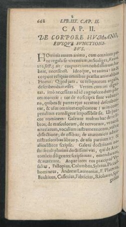 Cap. II. De Corpore Humano, Eiusque Functionibus